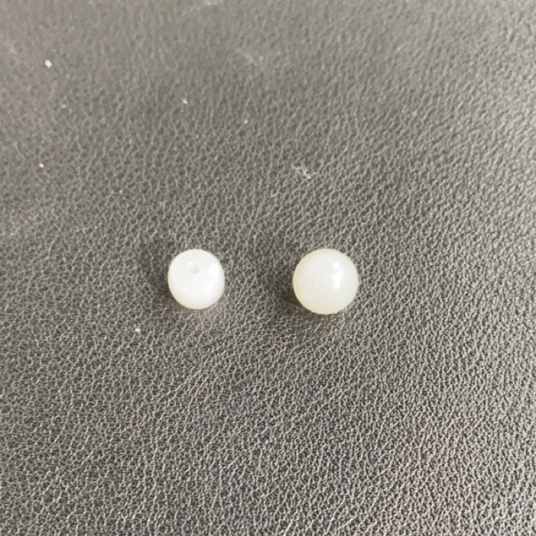 和田玉老型珠白玉珠子