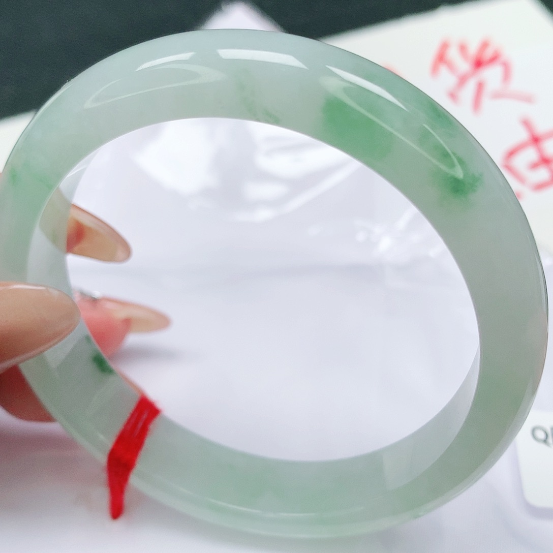 未镶嵌手镯翡翠有纹55