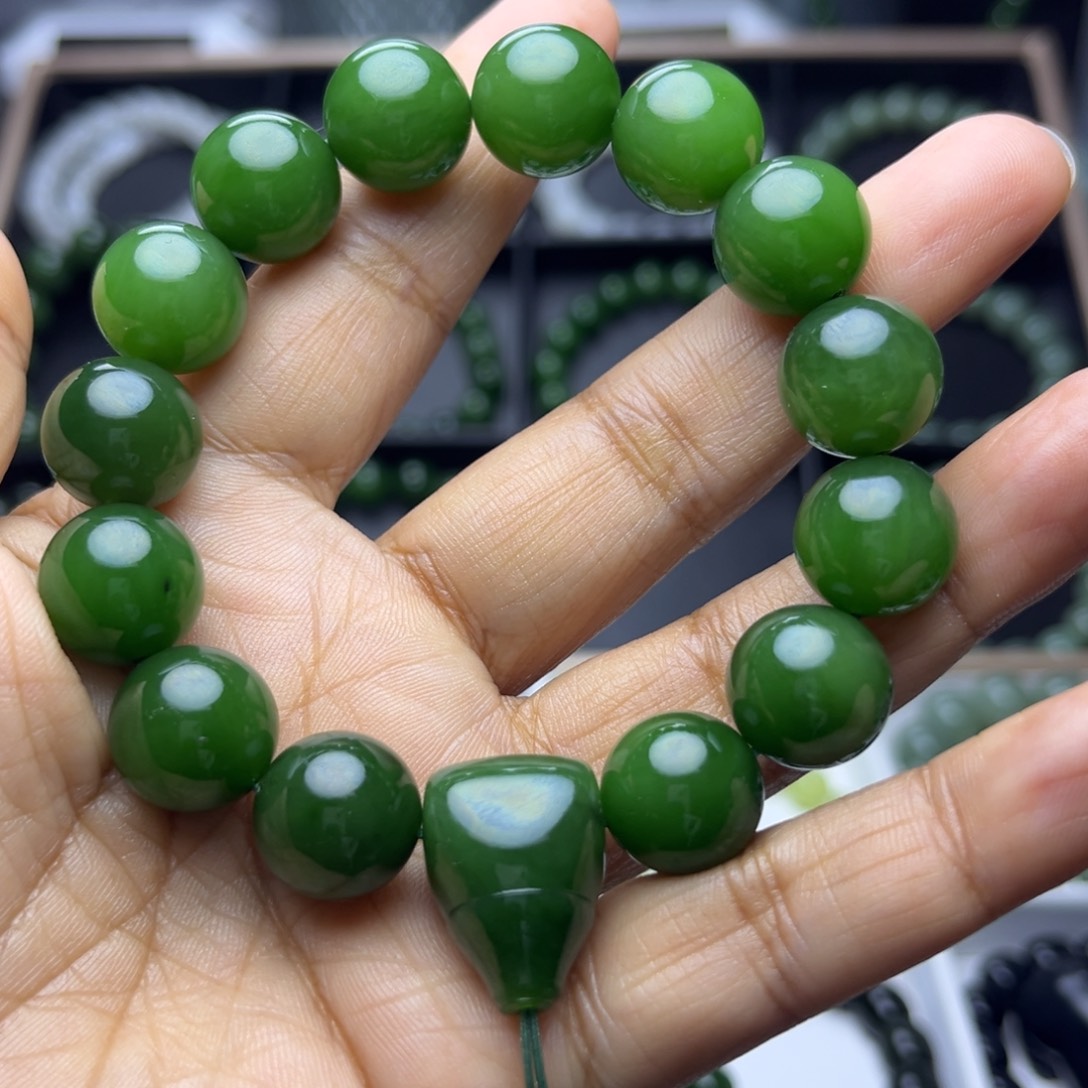 和田玉（碧玉）未镶嵌手串