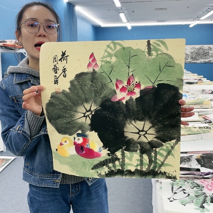 国画纯手绘国画作品