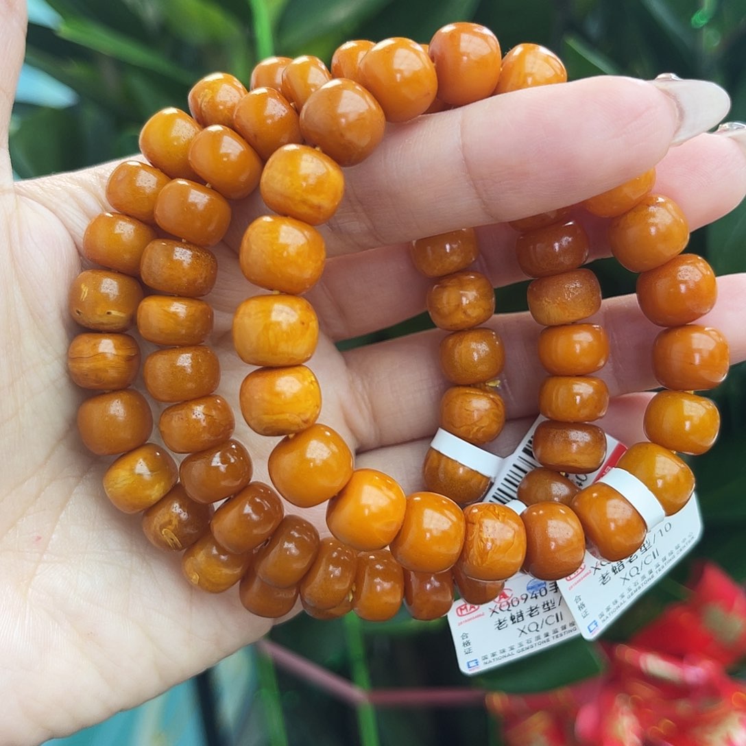 未镶嵌琥珀手链10 m多样性发其一