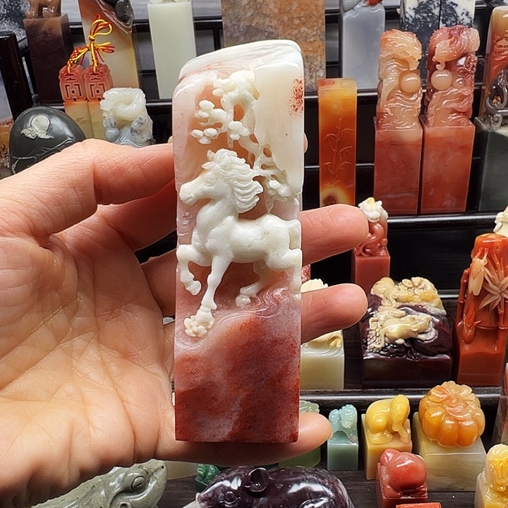 印石寿山石寿山石手工雕刻