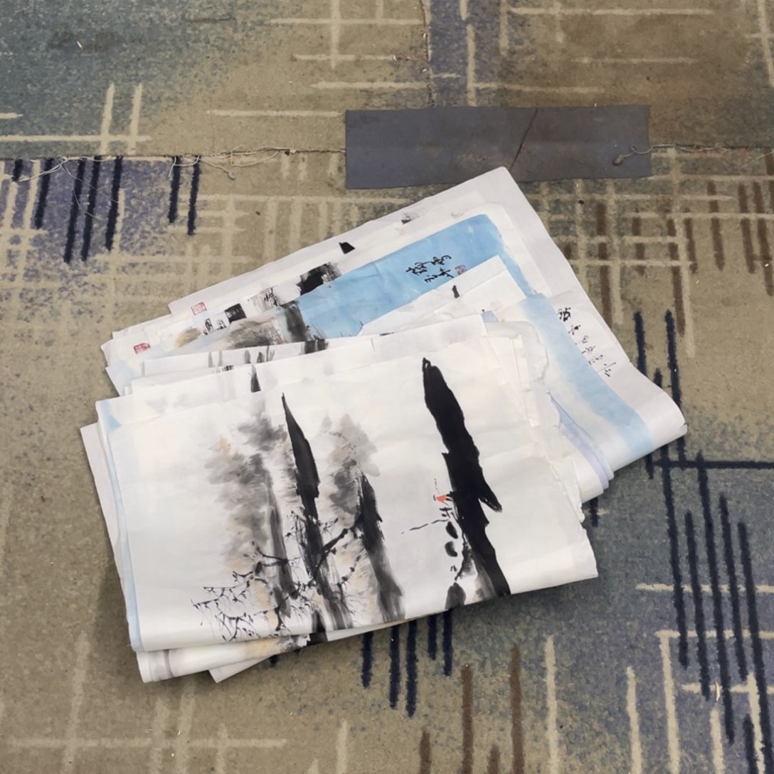 国画漠*四尺三开十四作品11111