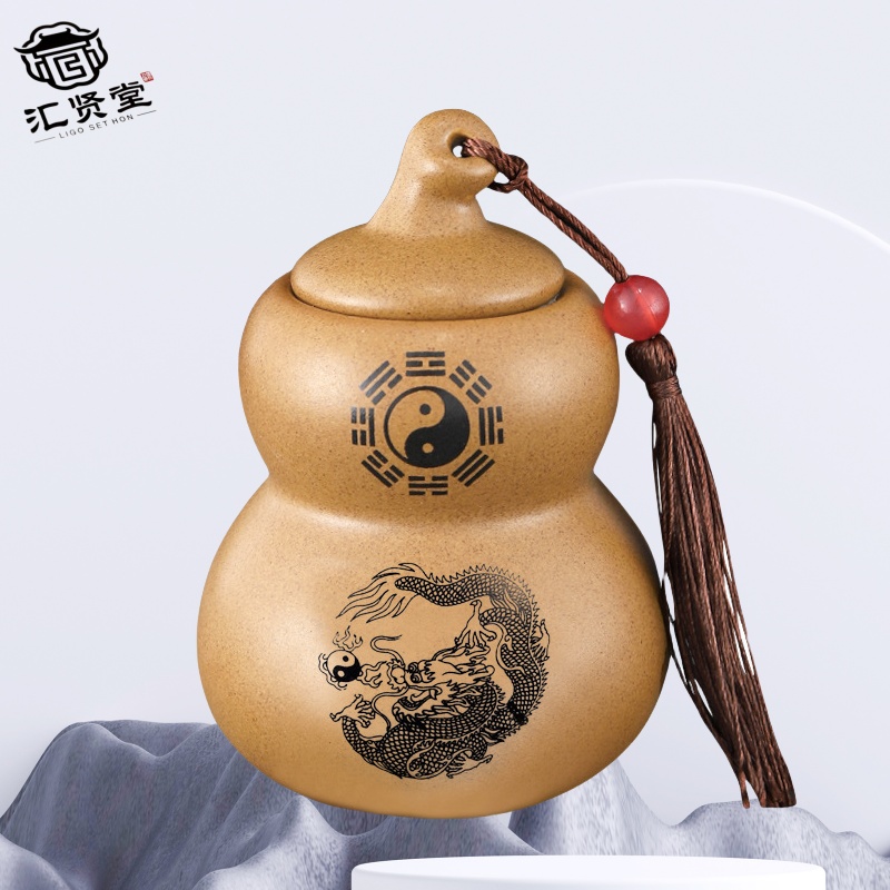 【老师推荐】陶土罐厨房在西北角龙瓶陶瓷葫芦瓶厨房避火葫芦摆件
