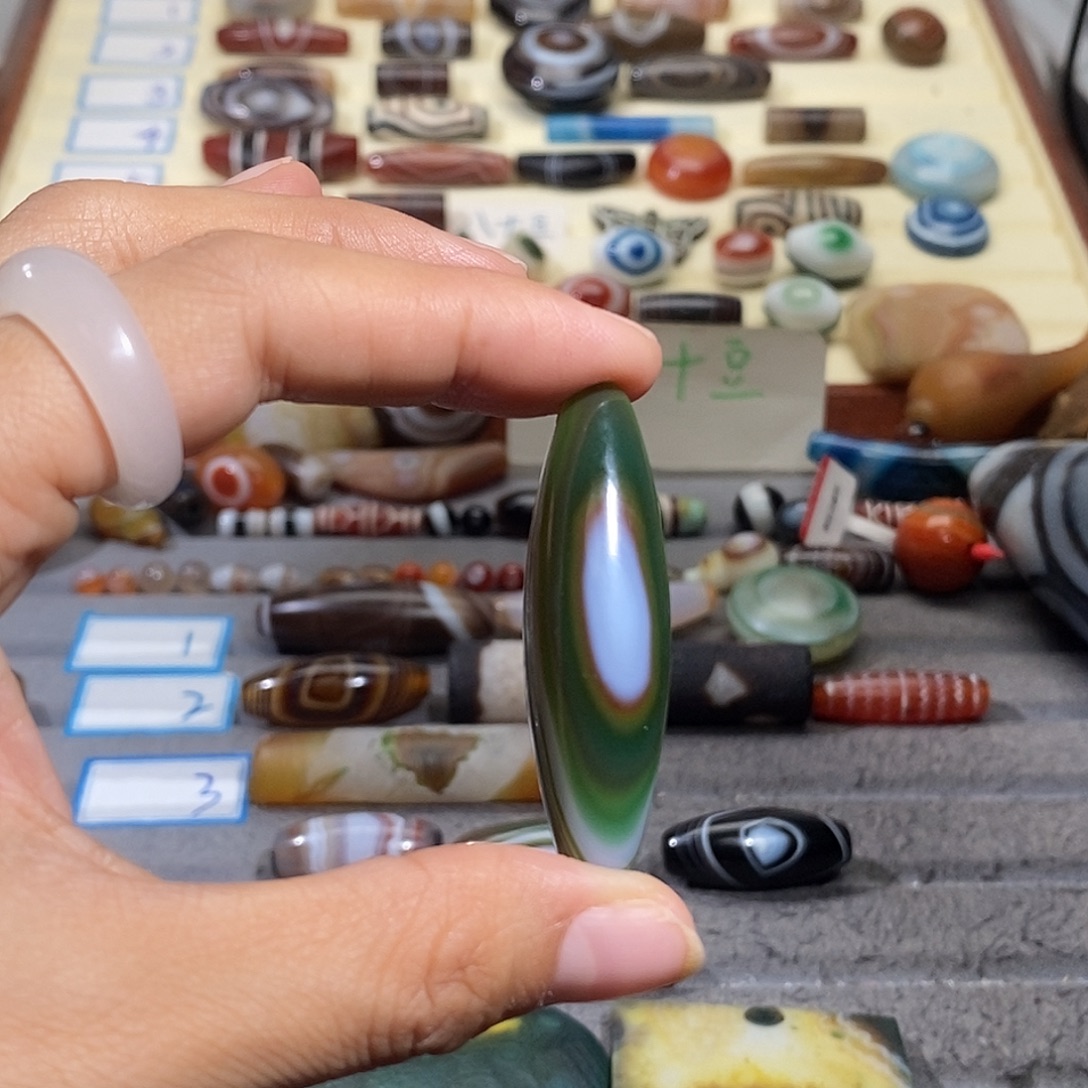 满***）玛瑙/玉髓合金颈饰