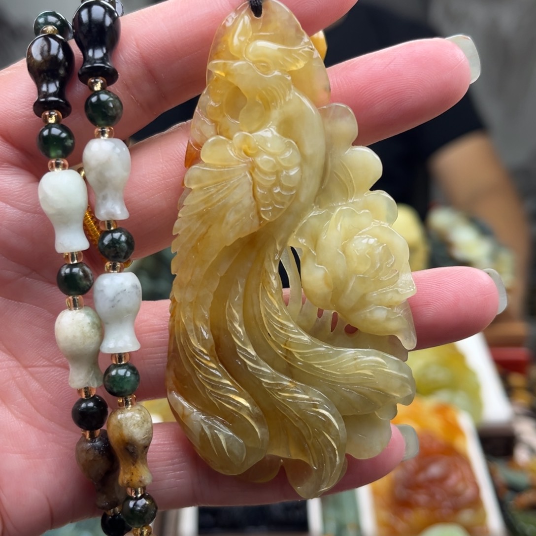 岫玉未镶嵌挂件挂件