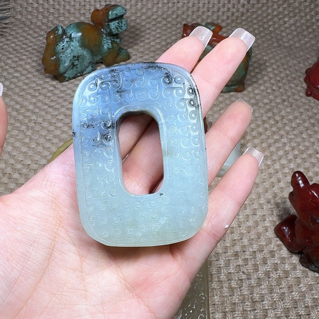 白玉菩提吊坠挂件