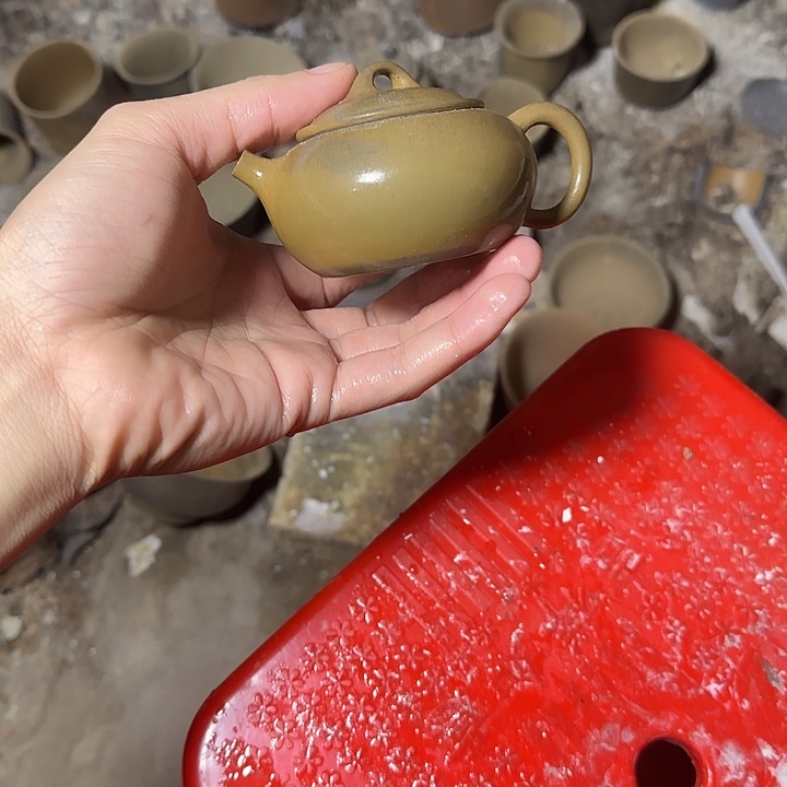 紫砂茶壶坭兴陶柴烧