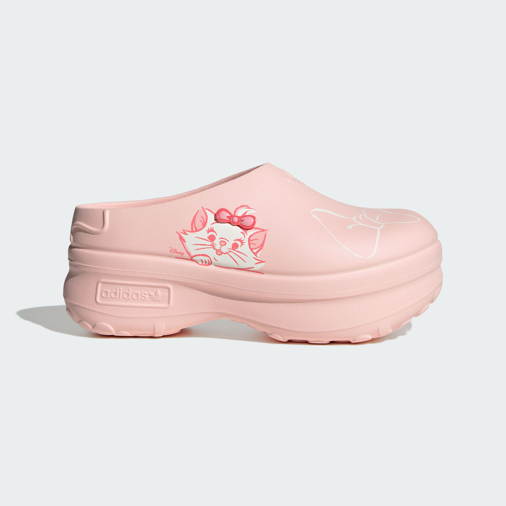 adidas/阿迪达斯迪士尼玛丽猫联名款凉鞋厨师鞋穆勒鞋 JR7150