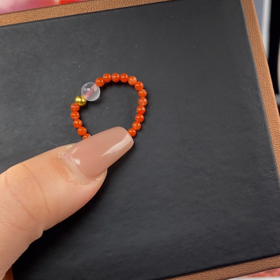 南红玛瑙未镶嵌手链