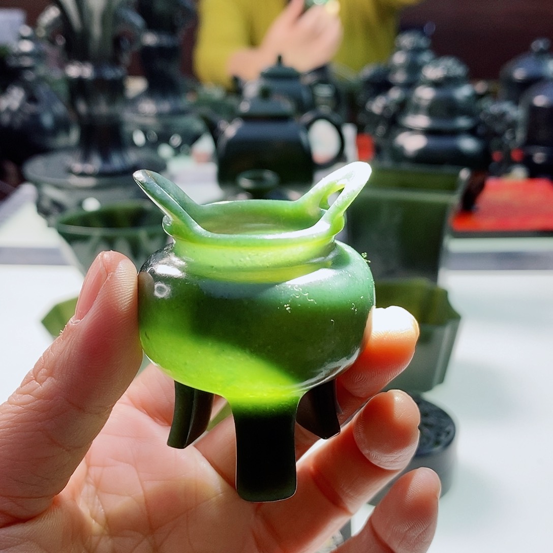 和田玉（青玉）摆件未镶嵌