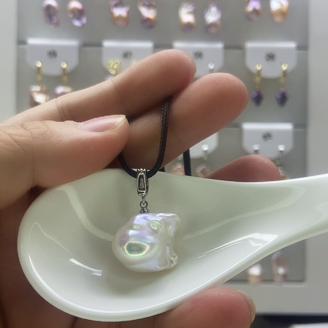 颈饰银S925镶嵌淡水珍珠31