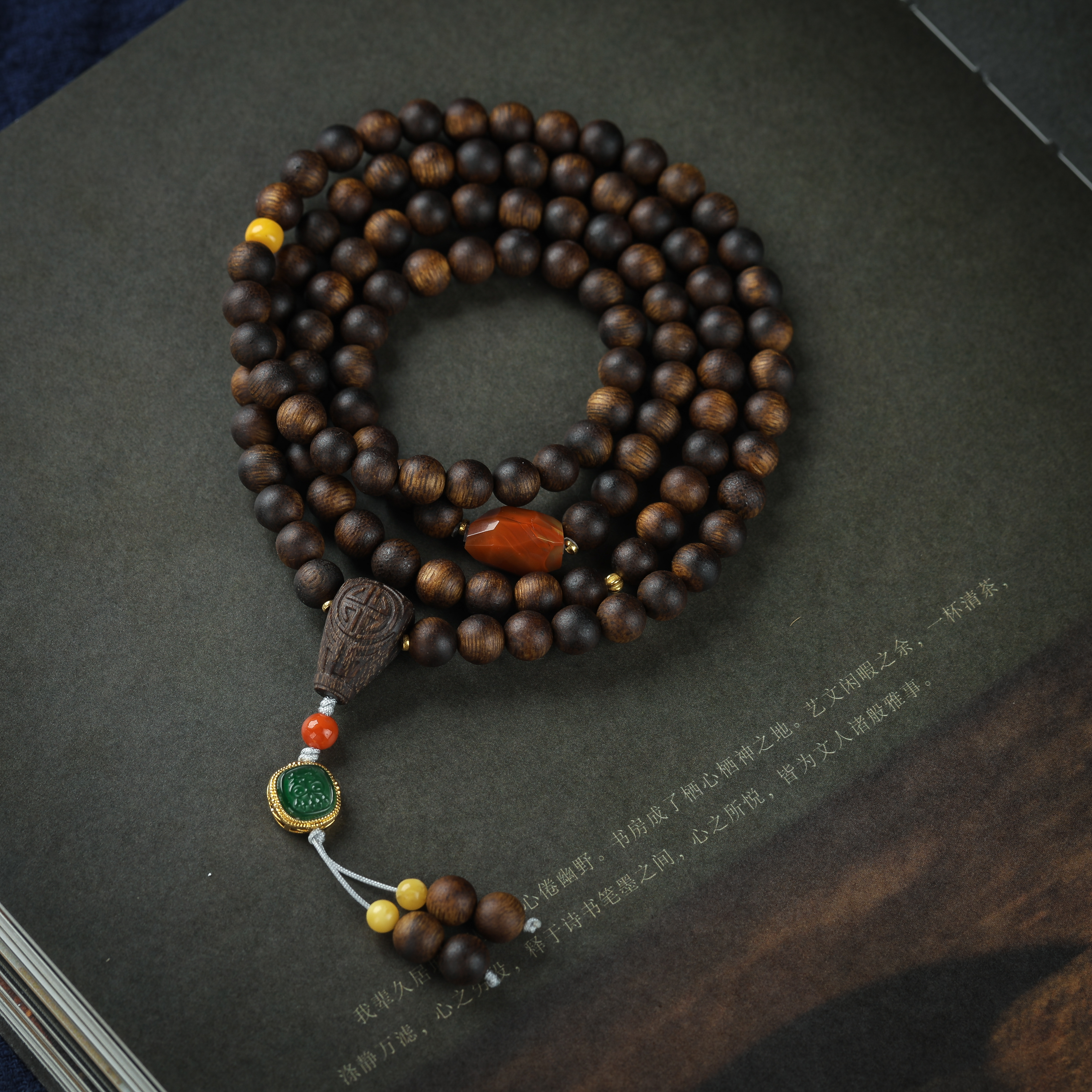 【18K】七香文创-香港昆仑梅格多圈108颗设计款KUN赠养香礼盒