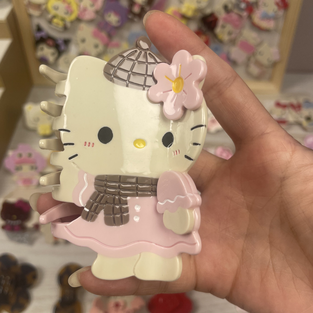 卡通醋酸抓夹新款kt甜美可爱少女心侧边夹百搭