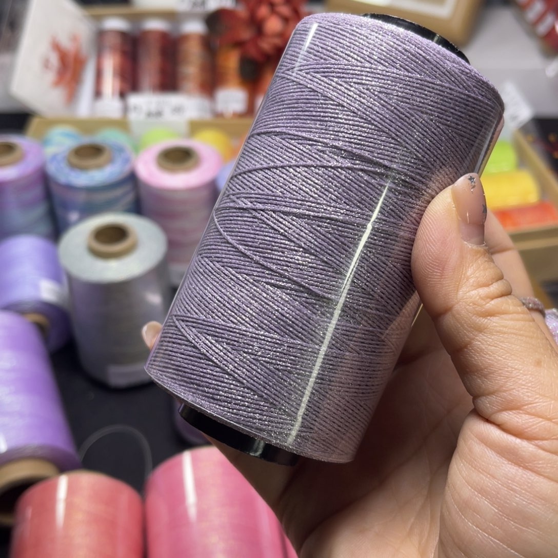 腈纶0.5洒金扁蜡100克香芋紫