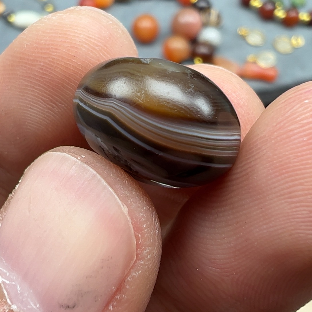 玛瑙/玉髓未镶嵌珠宝半成品x50   15.5×10