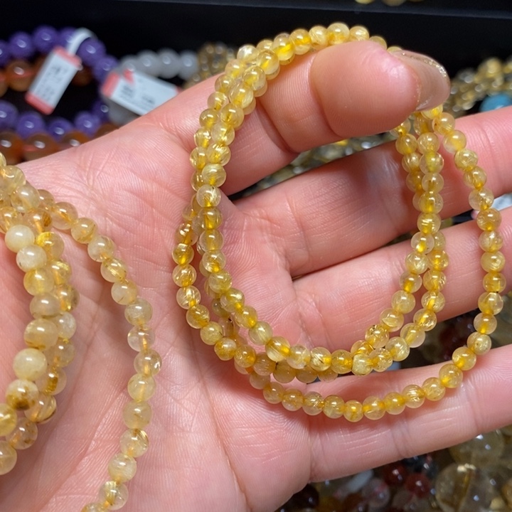 水晶手链未镶嵌天然发晶