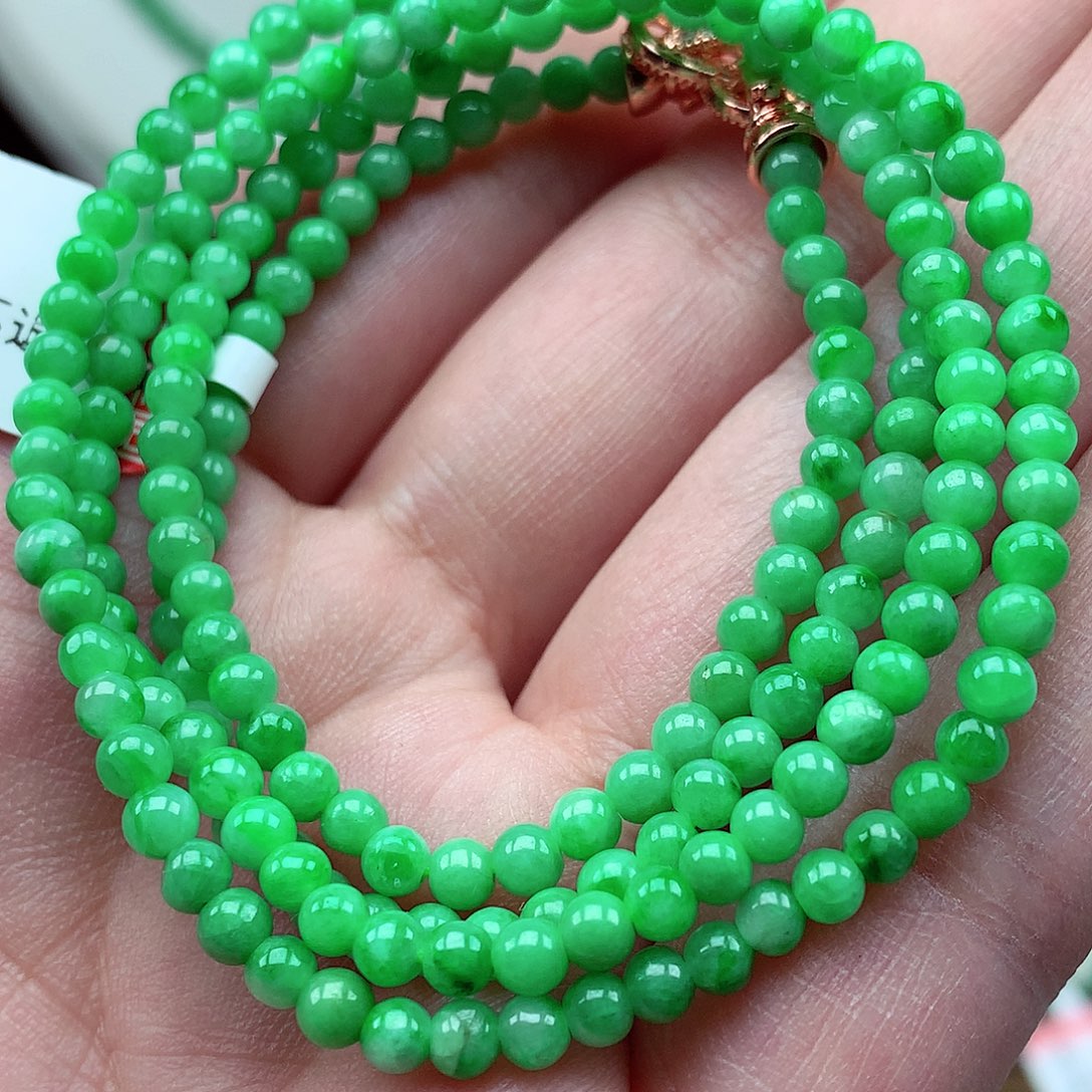 翡翠未镶嵌毛衣链翡翠