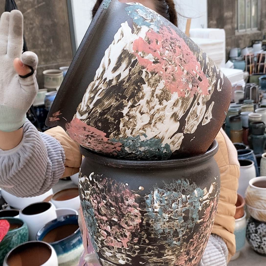 紫砂花盆正品口20高20