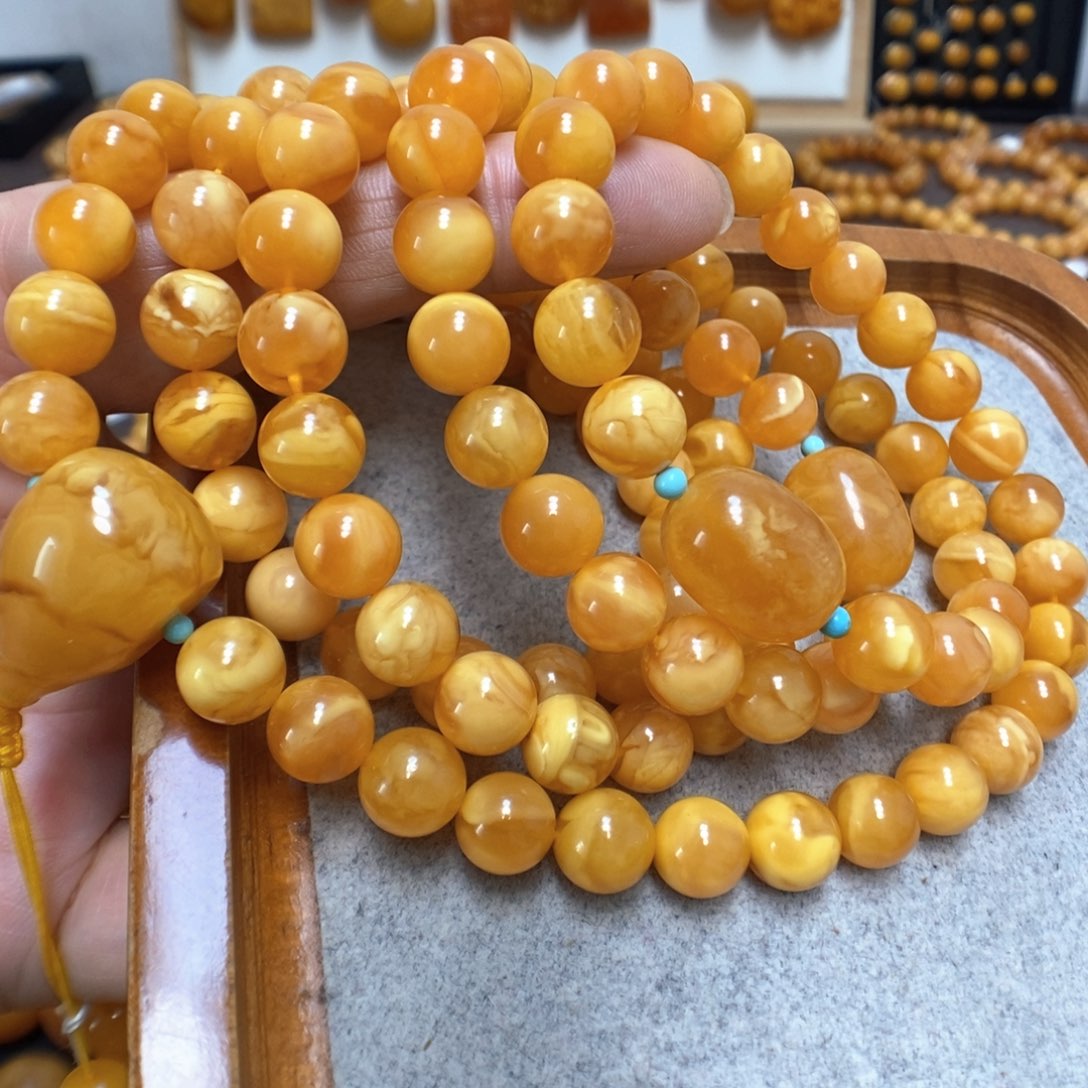 蜜蜡手串未镶嵌蜜蜡