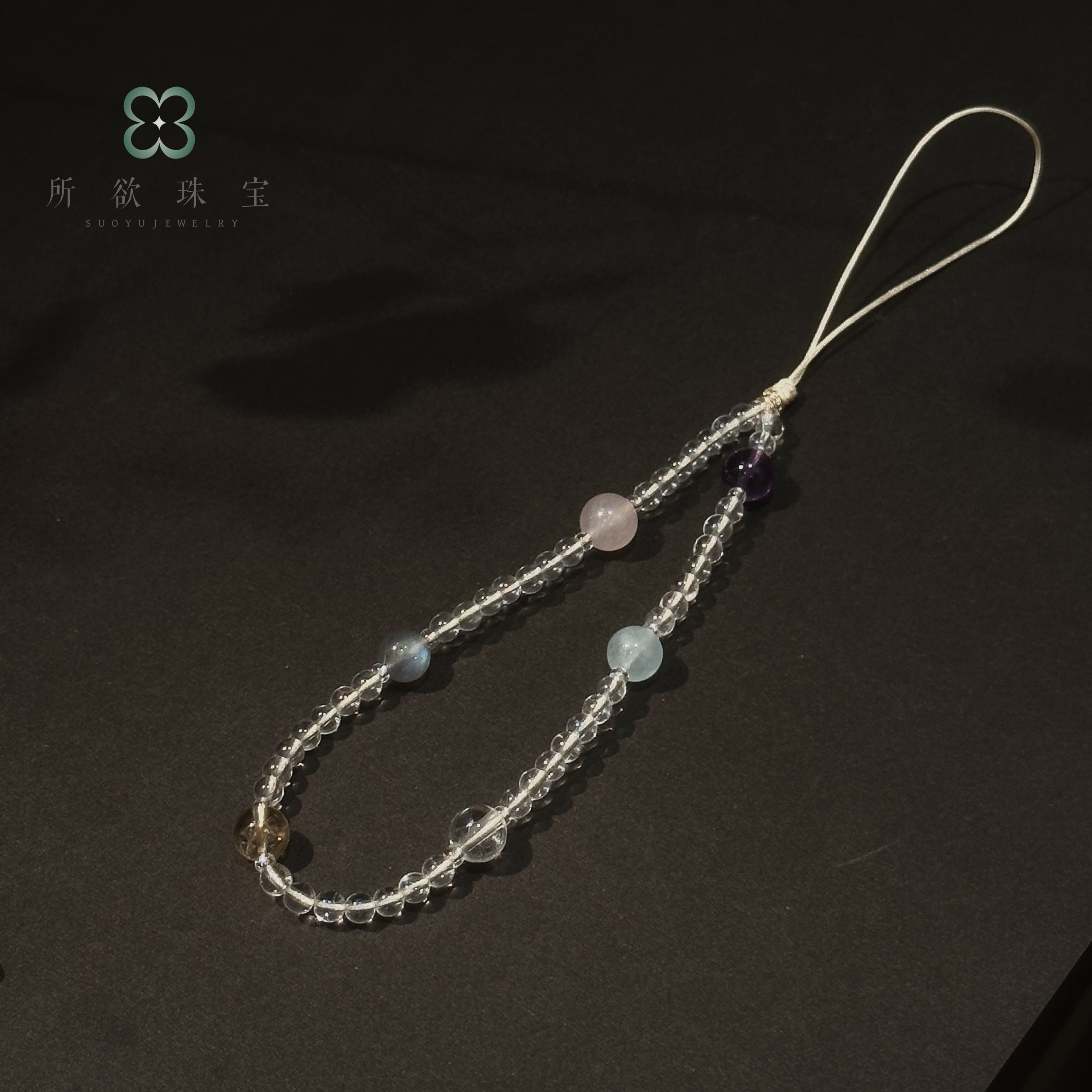 六言·所欲珠宝|29 B46872-白水晶挂件#多样性发一