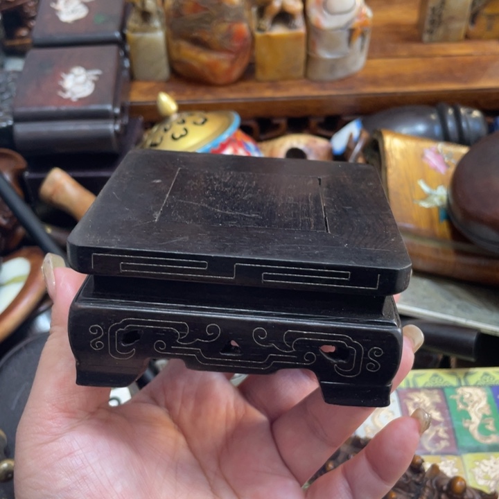 端景台紫檀木类陶瓷陶瓷艺术家的