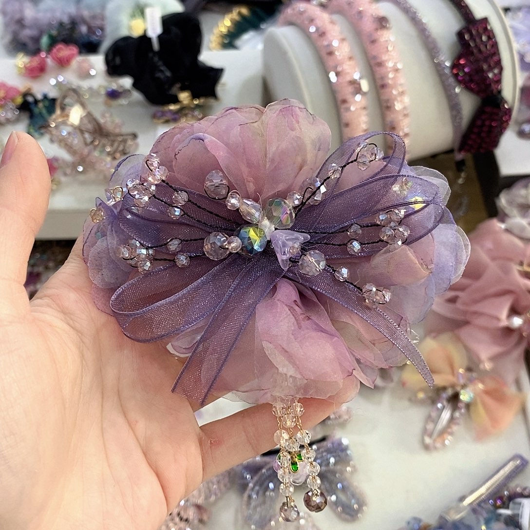 仿水晶合金弹簧夹