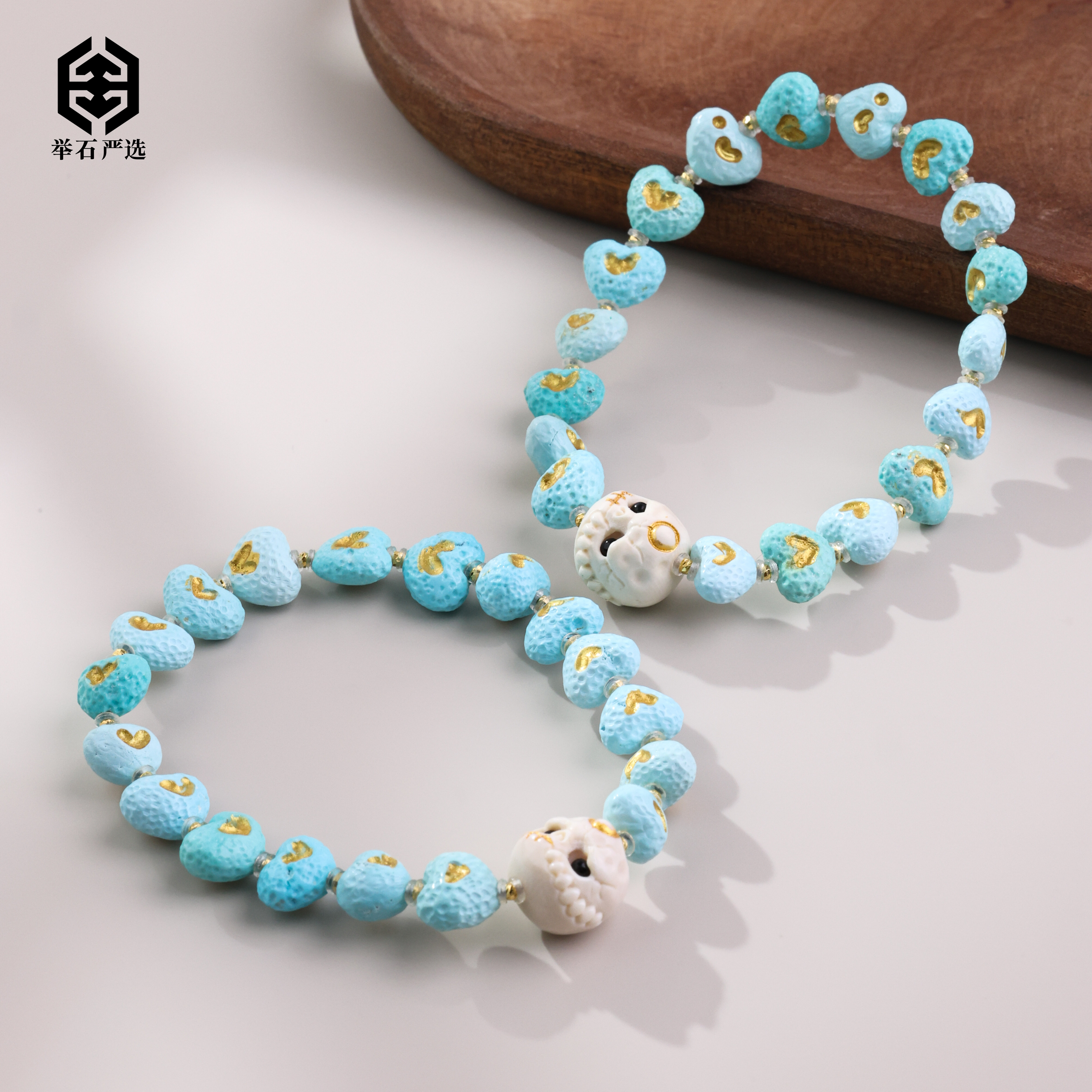 【举石臻选】TA0720-3793-050绿松石手串18k（一件/多样性发）H