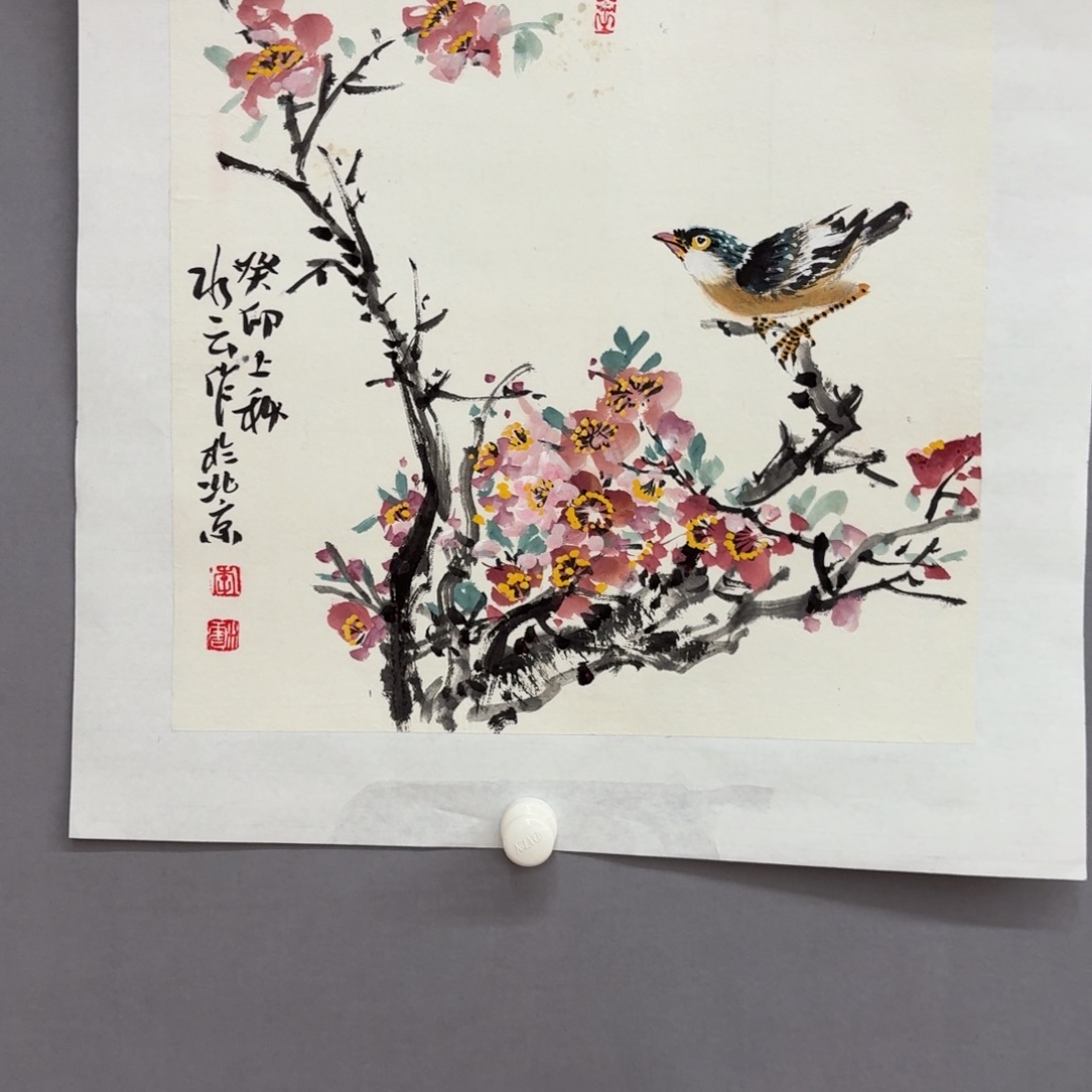 国画艺术家真人手绘