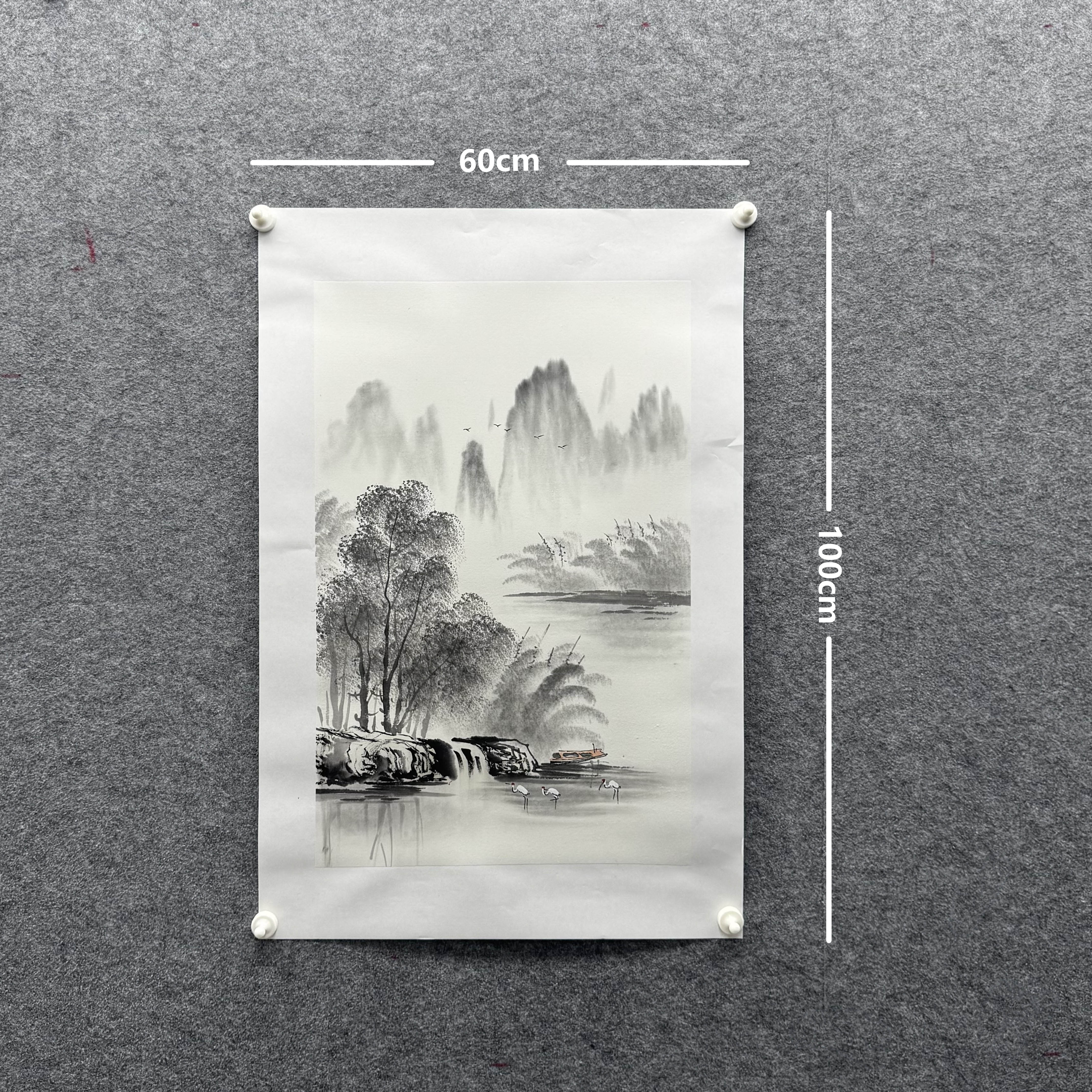 【水墨画】张恒禄60*100cm手绘礼盒作品