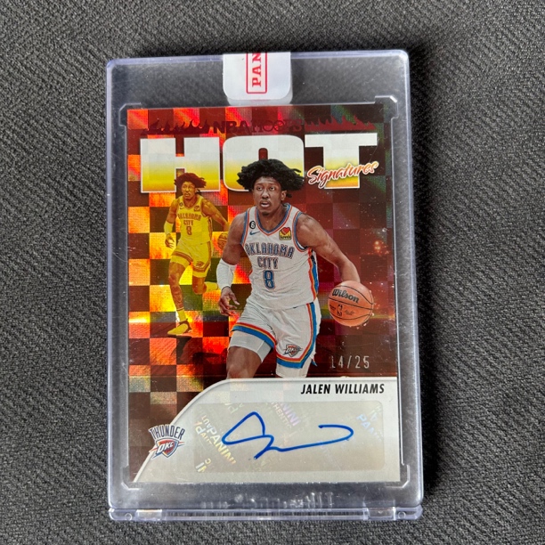 杰伦 威廉姆斯 雷霆 老八 签字 火热签 25编 红格子折 交换原封