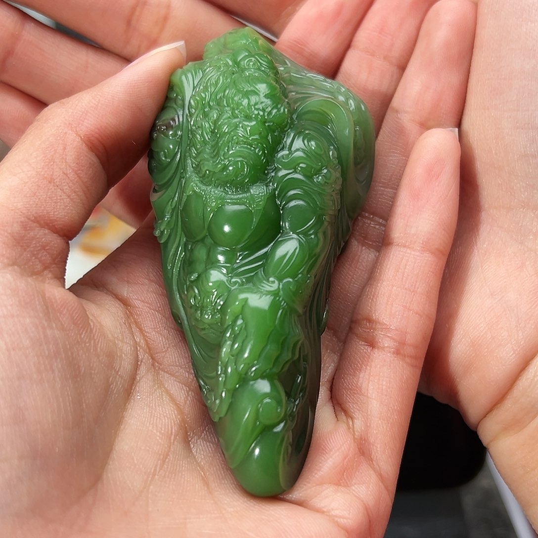 【闪购商品】和田玉挂件未镶嵌破***哥