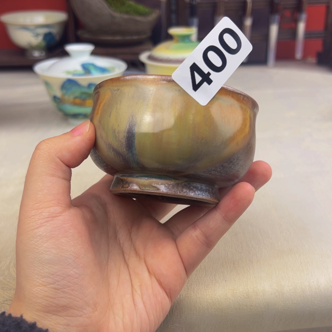 杯子纯手工柴烧主人杯