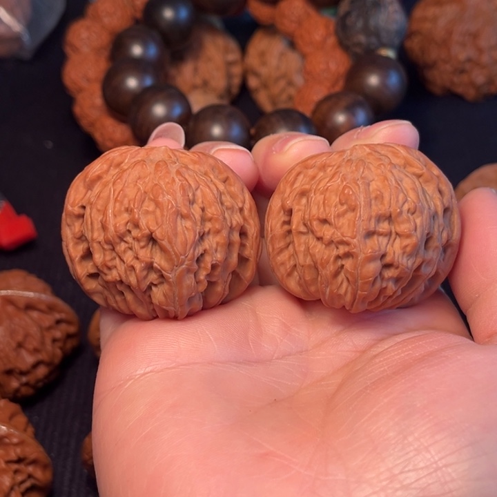 我***？文玩核桃把件磨盘41