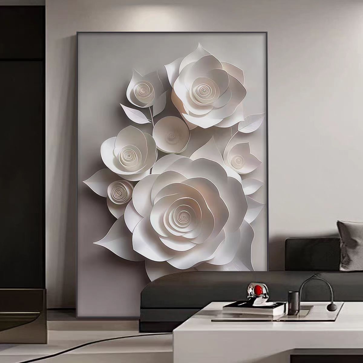【琼花纳福】现代简约高级感花卉挂画客厅玄关沙发背景墙壁画装饰