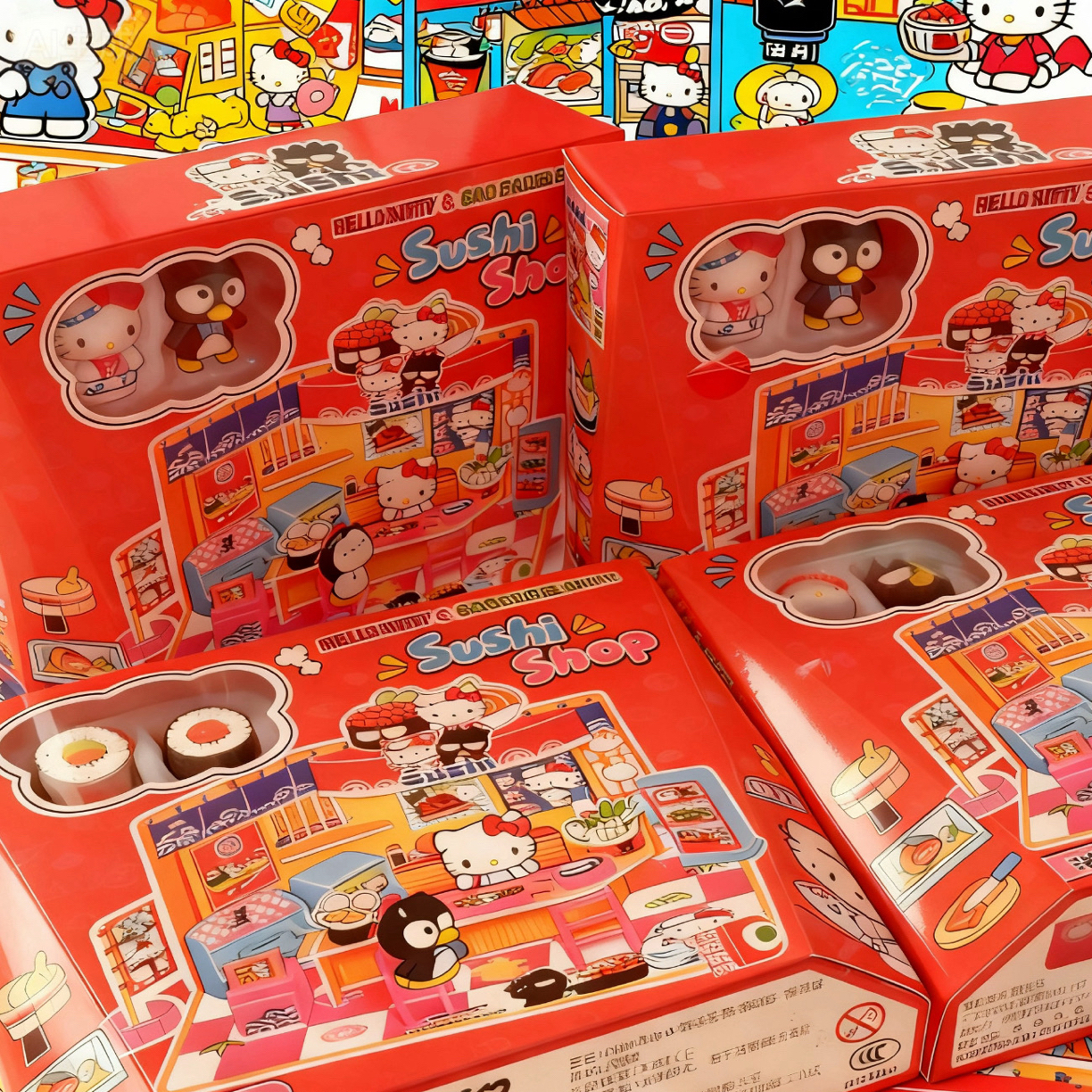 【三丽鸥日版正品】Hellokitty凯蒂猫三丽鸥酷企鹅便利店
