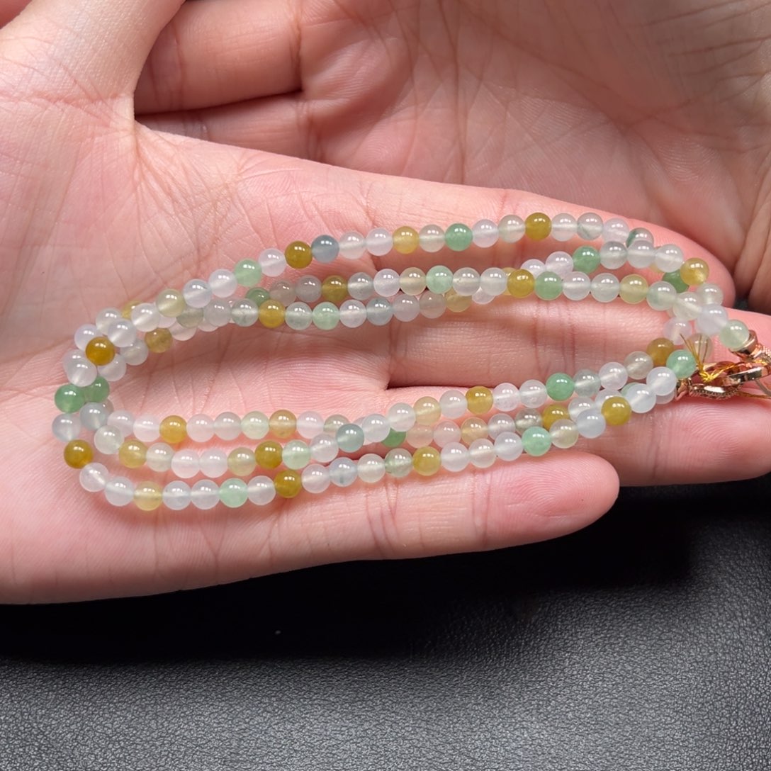 翡翠未镶嵌颈饰缅甸翡翠卡3.9