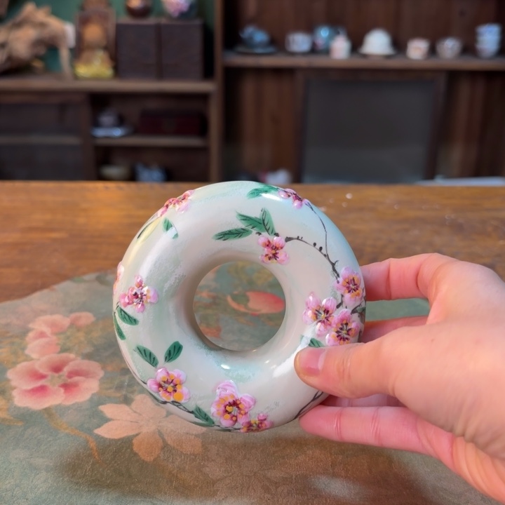 柴烧纯手工手绘陶瓷