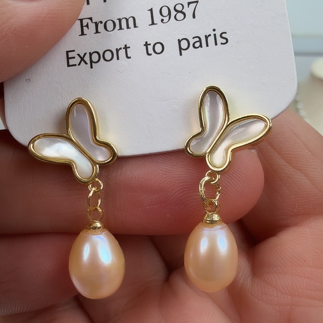 淡水珍珠耳饰未镶嵌