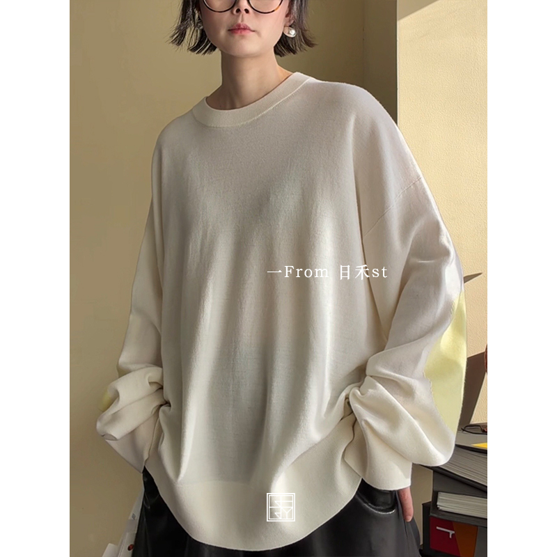 【慵懒随性 手感软糯有质感】高品质阔版100羊毛衫卫衣秋冬 2223