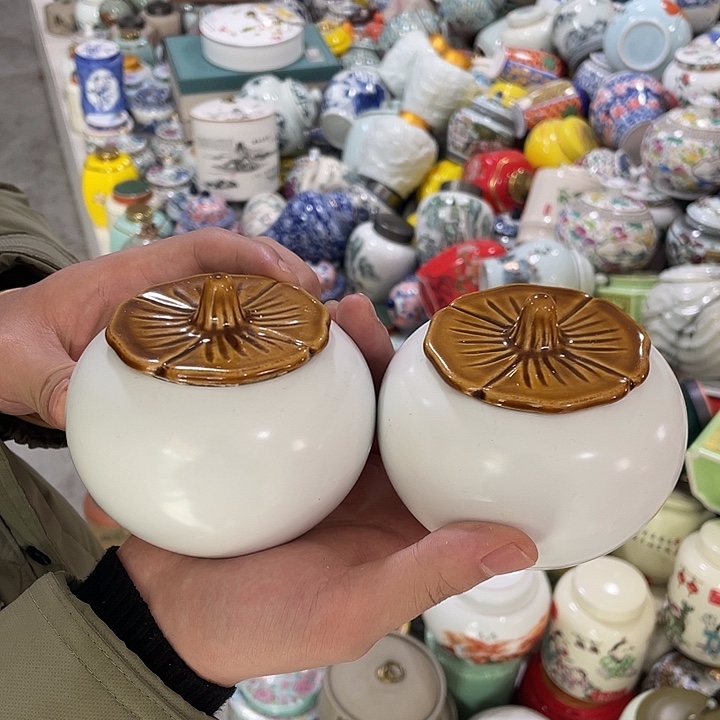 微瑕陶瓷茶叶罐密封罐