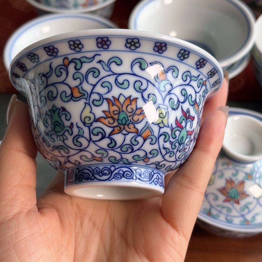 冷*冷微瑕手工手绘茶具258