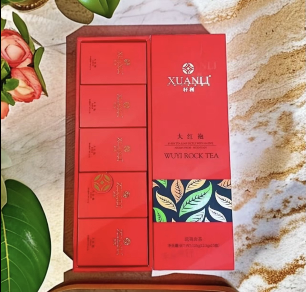 轩利 大红袍 武夷岩 茶条装乌龙功夫茶125克