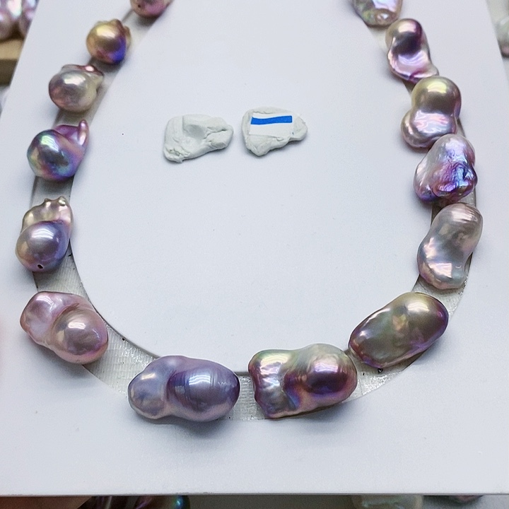 银S925镶嵌淡水珍珠耳饰千*