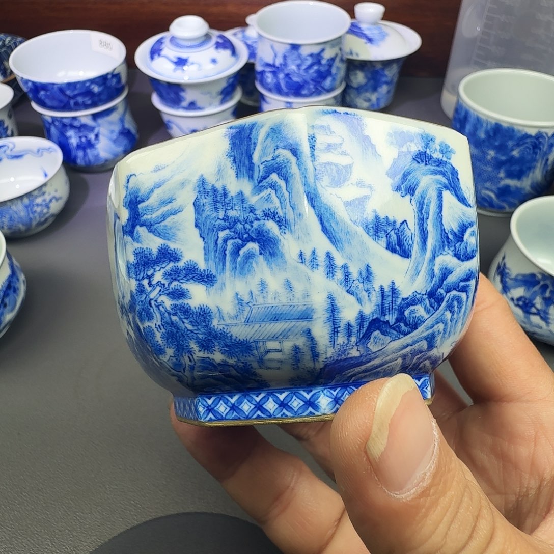 让***树泥塑主人杯手工手绘