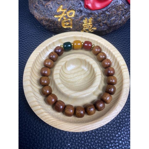 【花梨木老型三色珠】手串卡10 a303