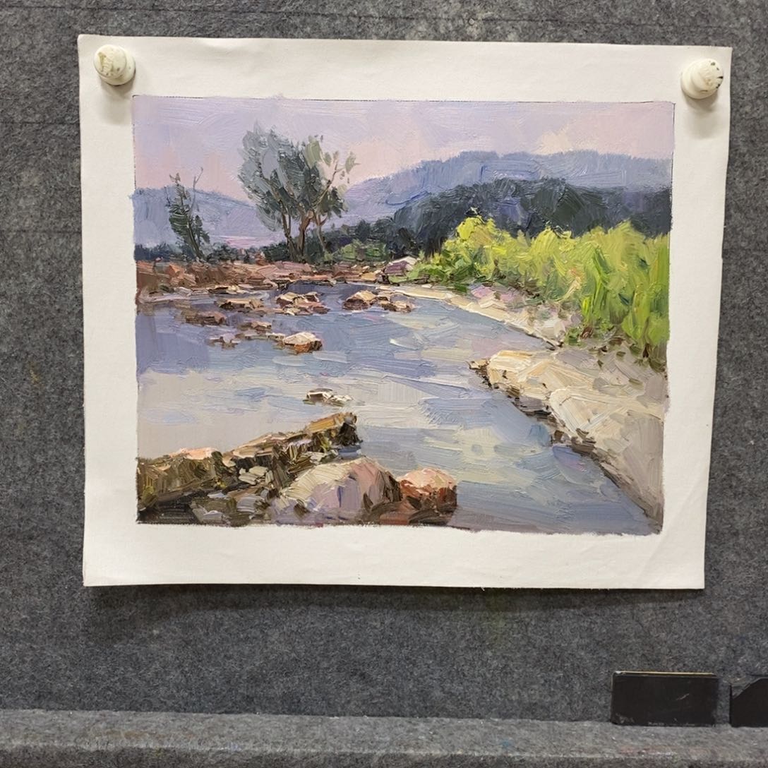 油画风景画芯尺寸50x 40 c m