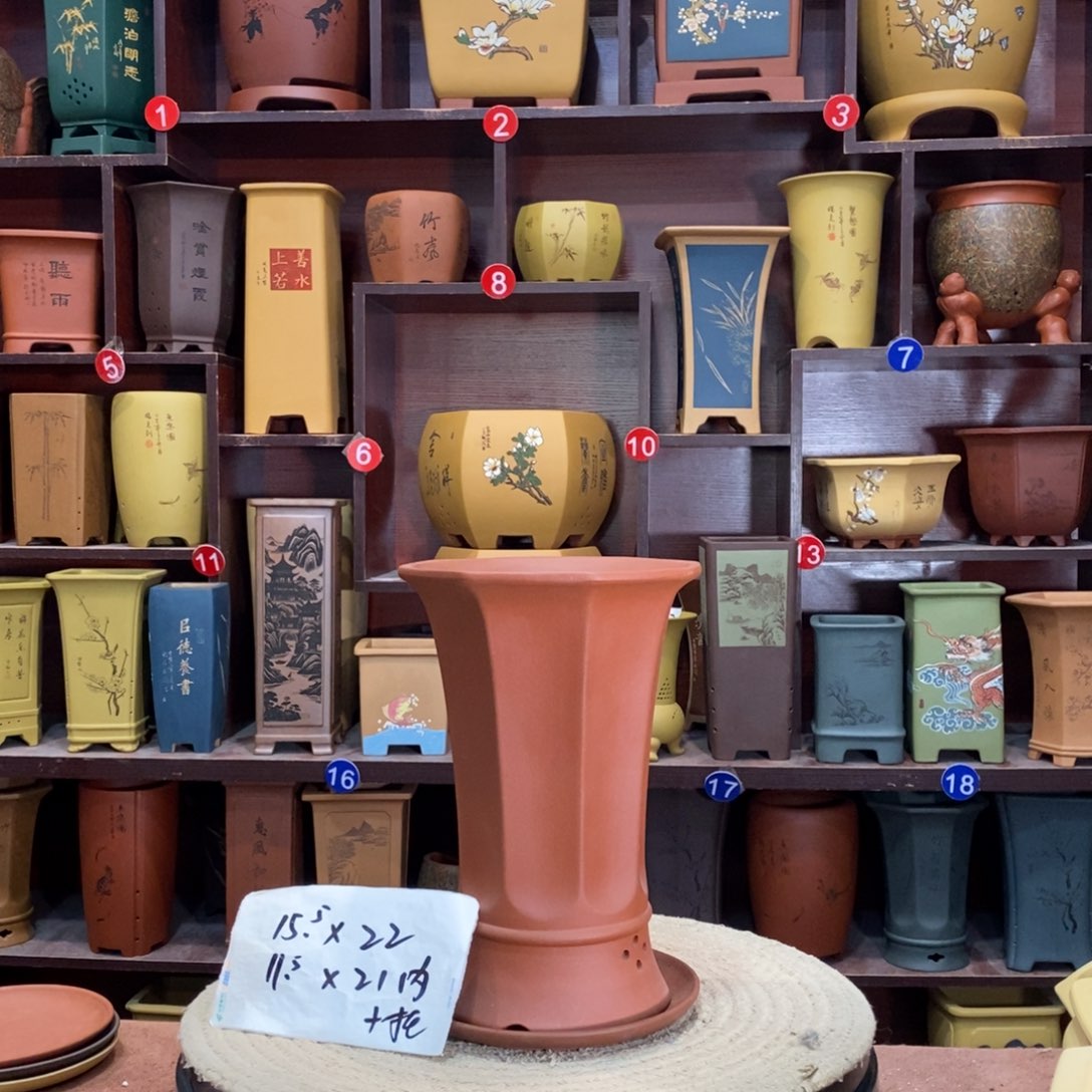 紫砂艺术紫砂花盆