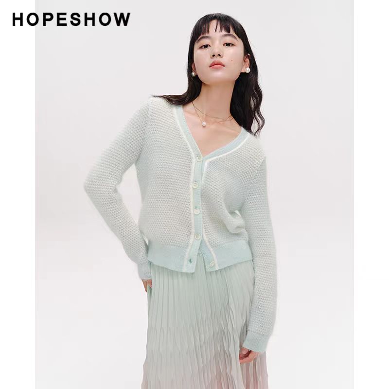 薄款肌理感V领上衣89124060128