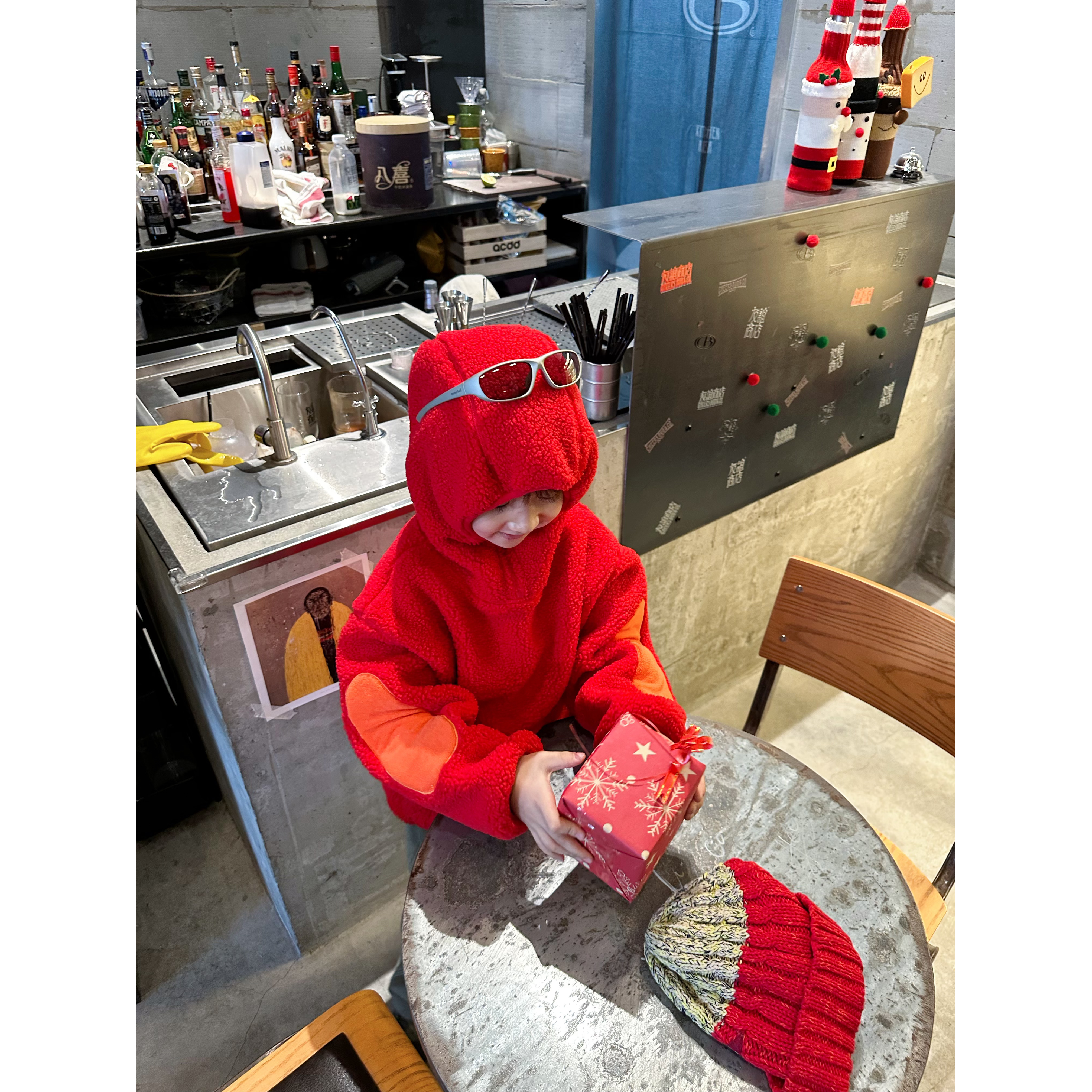 一森弟弟【给12月一点颜色瞧瞧】特调红 连帽加绒款卫衣 E0113